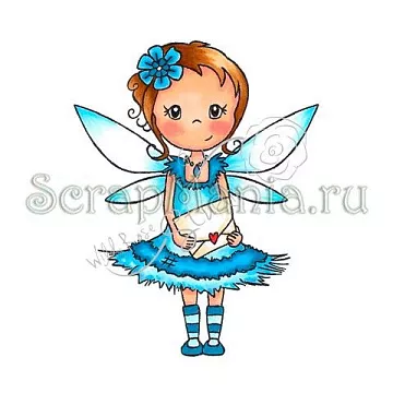Штамп "Фея с письмом"