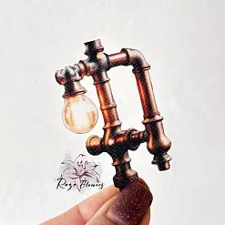 Набор высечек из ткани "Медные трубы", 28 шт (RozeFlowers)