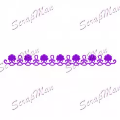 Нож для вырубки и тиснения "Бордюр. Цветочный узор" (Scrapman) Нож для вырубки и тиснения "Бордюр. Цветочный узор" (Scrapman)