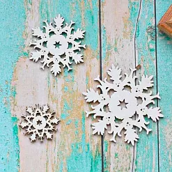 Набор украшений из чипборда "Снежинки 2" (ScrapКрым)