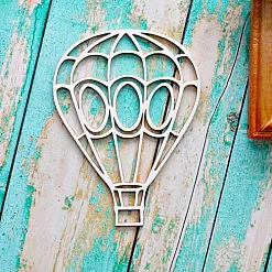 Украшение из чипборда "Воздушный шар" (ScrapКрым)