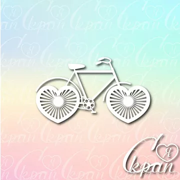 Чипборд "Велосипед", 8,9х5,1 см (LeoMammy)