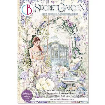 Набор бумаги А4 с наклейками "Secret garden. Для вырезания", 16 листов (Ciao Bella) Набор бумаги А4 с наклейками "Secret garden. Для вырезания", 16 листов (Ciao Bella)