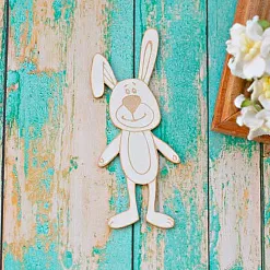Украшение из чипборда "Зайка" (ScrapКрым) Украшение из чипборда "Зайка" (ScrapКрым)