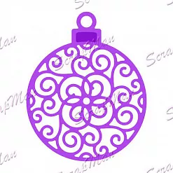 Нож "Новогодний декор", 5,2х6,4 см (Scrapman)