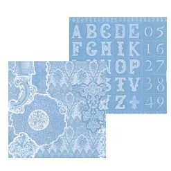 УЦЕНКА Бумага "Алфавит и цифры" (Stamperia)