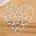 Украшение из чипборда "Сердце 6" (Просто небо)