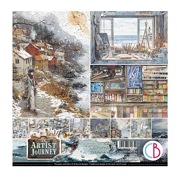 Набор бумаги 20х20 см "Artist Journey", (Ciao bella)