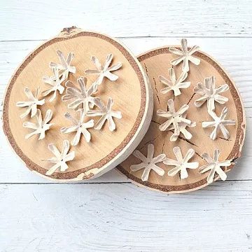 Набор бумажных цветов "Гипсофила. Бежевый", 20 шт (Китай)