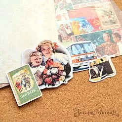 Набор высечек из бумаги "СССР. Пионерский значок", 31 шт (ScrapMania)