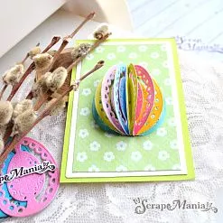 Нож "Пасха. Яичко кружевное 3D", 3,8х5 см (ScrapMania)