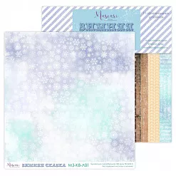 Бумага 30х30 см "Зимняя сказка basic 01" (Muscari) Бумага 30х30 см "Зимняя сказка basic 01" (Muscari)