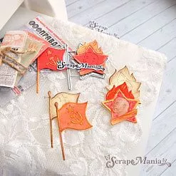 Нож "СССР. Пионер, всегда готов!", 2,8х5,2 см (ScrapMania)