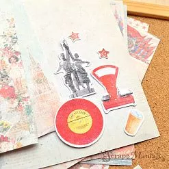 Набор высечек из бумаги "СССР. Олимпийский мишка", 34 шт (ScrapMania)