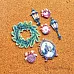Набор тканевых высечек "Рождество у волшебников. Детали", 28 шт (ScrapMania)