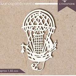 Украшение из чипборда "Воздушный корабль" (ScrapКрым) Украшение из чипборда "Воздушный корабль" (ScrapКрым)