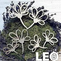 Набор украшений из чипборда "Цветочные лепестки" (LeoMammy) Набор украшений из чипборда "Цветочные лепестки" (LeoMammy)