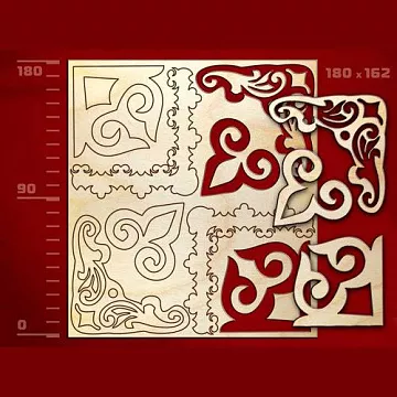 Набор украшений из дерева "Углы - 2" (Россия)