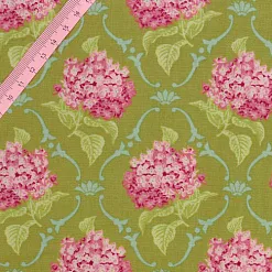 Отрез ткани 50х70 см "Сирень, цвет зеленый" (Tilda) Отрез ткани 50х70 см "Сирень, цвет зеленый" (Tilda)