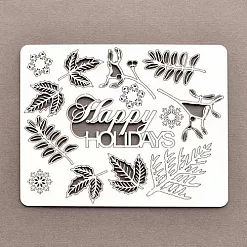 Набор украшений из чипборда "Happy holidays" (Fabrika212) Набор украшений из чипборда "Happy holidays" (Fabrika212)