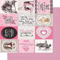 Набор бумаги 15х15см "Flawless", 24 листов (Authentique)