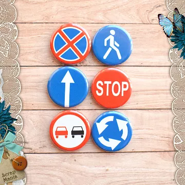 Набор фишек "Дорожные знаки" (ScrapMania)