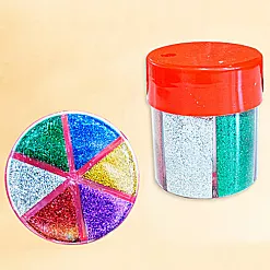 Набор глиттера "Новогоднее ассорти", 6 цветов Набор глиттера "Новогоднее ассорти", 6 цветов