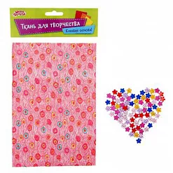 Ткань на клеевой основе 21х14,5 см "Красное павлинье перо" Ткань на клеевой основе 21х14,5 см "Красное павлинье перо"