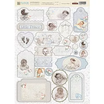 Набор вырубок из картона "Наш малыш. Мальчик" (Fleur-design)