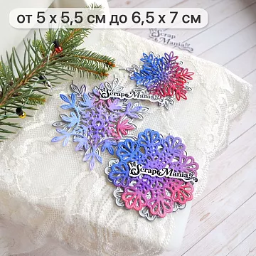 Нож "Сказка на Новый Год. Кристальные снежинки", 6,5х7 см (ScrapMania) Нож "Сказка на Новый Год. Кристальные снежинки", 6,5х7 см (ScrapMania)