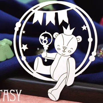 Чипборд "Веселый медвежонок в рамке 2173" (Fantasy)