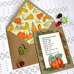 Штамп "Ломтик тыквы (Скрапклуб)