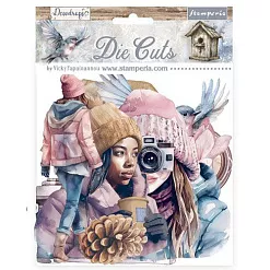 Набор вырубок из плотного картона "Dewdrops", 62 шт (Stamperia)