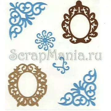 Набор украшений из фетра самоклеющийся "Рамки и уголки"