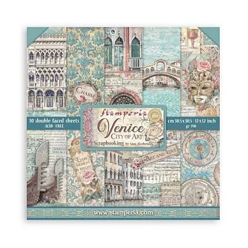 Набор бумаги 30х30 см "Venice City of Art", 10 листов (Stamperia) Набор бумаги 30х30 см "Venice City of Art", 10 листов (Stamperia)