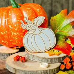 Чипборд "Тыква", 5,1х5,1 см (WoodHome)