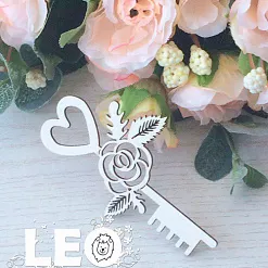 Чипборд "Ключ. Счастье", 4,7х8 см (LeoMammy)