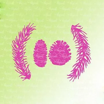 Набор ножей для вырубки "Веточки с шишками" (AgiArt)