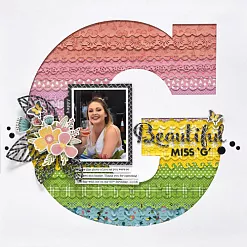 Набор бумаги 30х30 см с наклейками и высечками "You make miso happy", 13 листов (Jilibean soup)