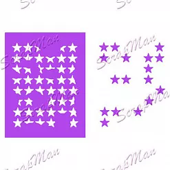 Нож для вырубки "Коллаж. Звезды" (Scrapman)