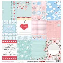 Бумага "Про любовь. Любовь повсюду" на английском (ScrapBerry's)