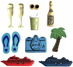 Набор пуговиц "Nautical. Sea cruise" (Buttons Galore)