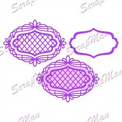 Набор ножей для вырубки и тиснения "Рамка 7" (Scrapman)