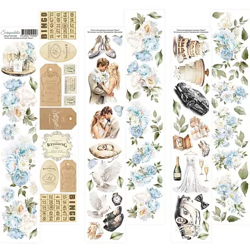 Набор листов для вырезания 6х30 см "Горько!", 6 шт (Scrapodelie)