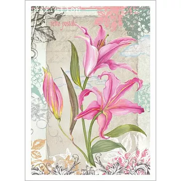 Тканевая карточка "Нежный винтаж. Юность" (ScrapMania)