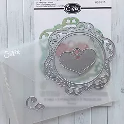 Нож "Сердце, рамка, завиток", 10,5х11,5 см (Sizzix)