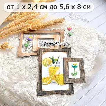 Нож "Рецепты старого буфета. Рамки с цветочками", 5,6х8 см (ScrapMania) Нож "Рецепты старого буфета. Рамки с цветочками", 5,6х8 см (ScrapMania)