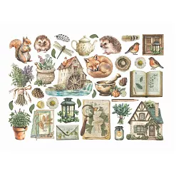 Набор вырубок "Herbarium Silvae", 36 шт (Stamperia) Набор вырубок "Herbarium Silvae", 36 шт (Stamperia)