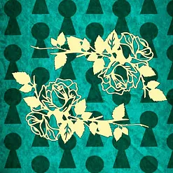 Набор украшений из чипборда "Розы на ветке" (Muscari) Набор украшений из чипборда "Розы на ветке" (Muscari)