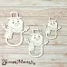 Чипборд "Снеговички. Шейкер. Снеговик мини" (ScrapMania)